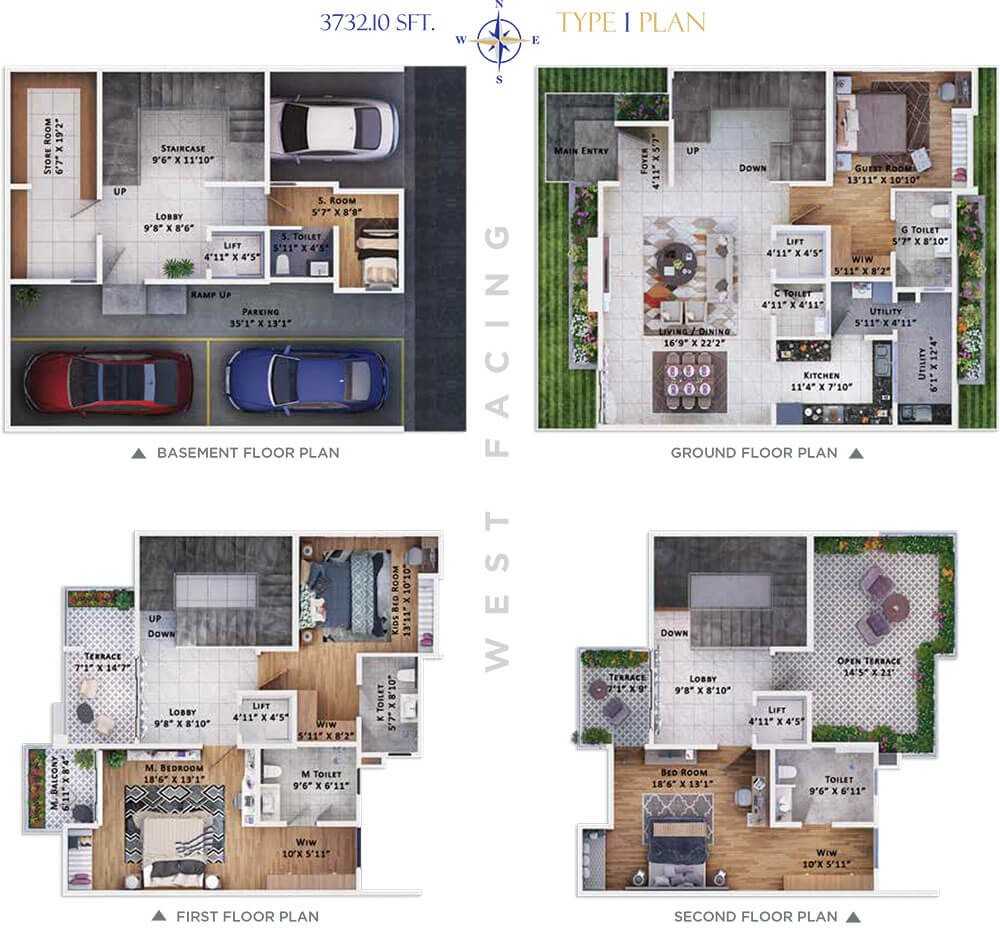Sattva Lumina 4BHK Floor Plan